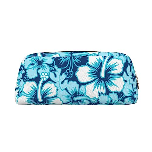 TOMPPY Hawaii Blume Gedruckt Bleistift Fall Stehen Bis Bleistift Beutel Kleine Bleistifthalter Fall Schreibwaren Organizer Make-up Tasche Mit Reißverschluss von TOMPPY