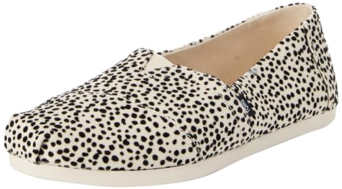 TOMS Damen Alpargata Flacher Slipper, Nebelbeflockter Mini-Geparden, 38.5 EU von TOMS