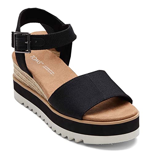 TOMS Damen Diana Lässige Sandalen, Schwarz, 42 EU von TOMS