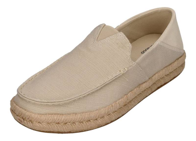 TOMS ALONSO LOAFER ROPE Espadrille Fog Heritage Canvas Suede von TOMS