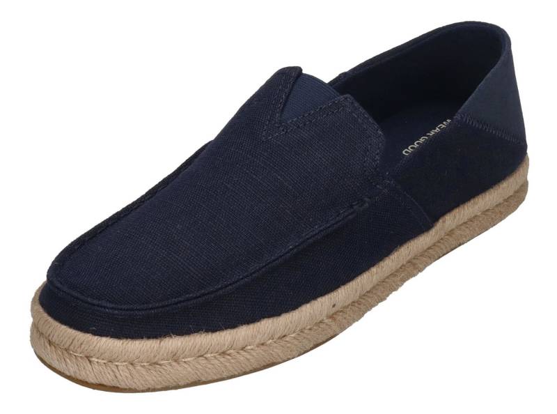 TOMS ALONSO LOAFER ROPE Espadrille Navy Heritage Canvas Suede von TOMS