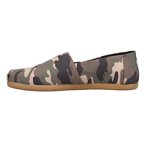 TOMS ALPARGATA Espadrille Canvas Herren, green Woodland Camouflage Print, 39 EU von TOMS