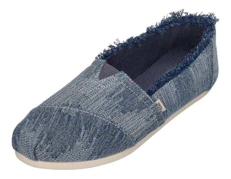 TOMS ALPARGATA Espadrille Dark Sky Textured Denim Fray von TOMS
