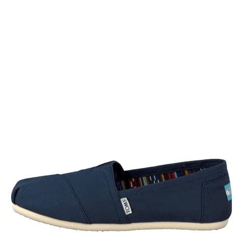 TOMS ALPARGATA Loafer Flat Espadrille Canvas Damen - Marineblau - Gr. EU 35.5 von TOMS