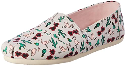 TOMS Damen Alpargata Print Flache Slipper, Grau Flamingo, 37 von TOMS