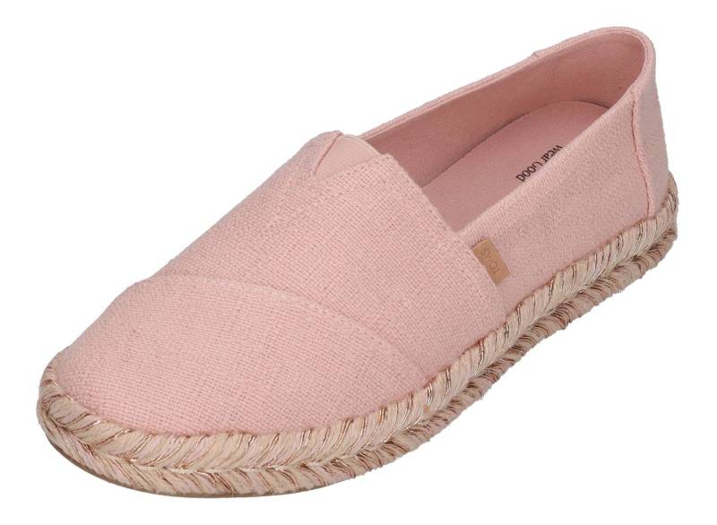 TOMS ALPARGATA ROPE 2.0 Espadrille Pale Rose Two Tone Slub von TOMS