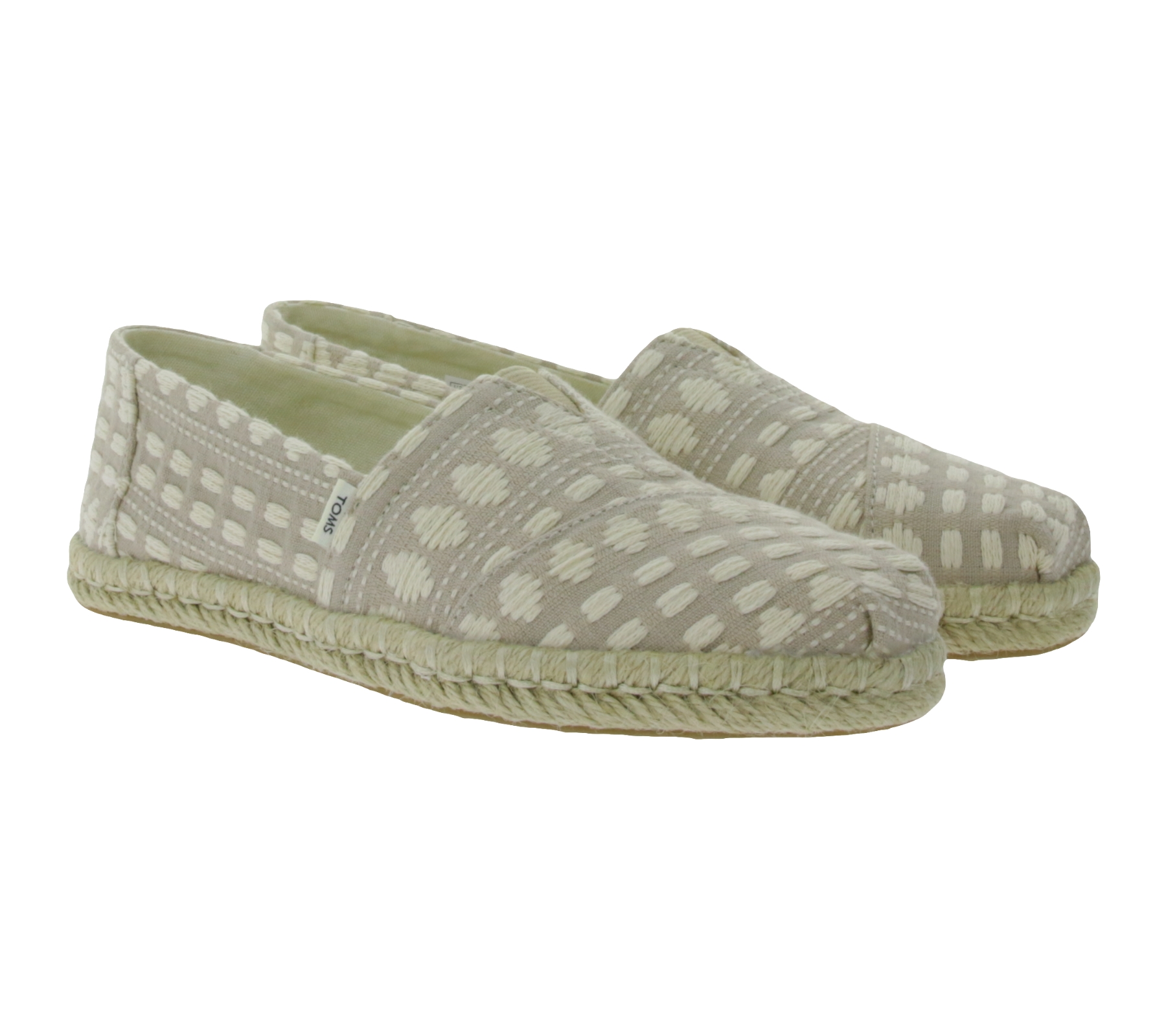 TOMS Alpargata Damen Espadrille-Schuhe mit Ortholite Sohle Sommer-Schuhe Slipper 10016266 Beige von TOMS