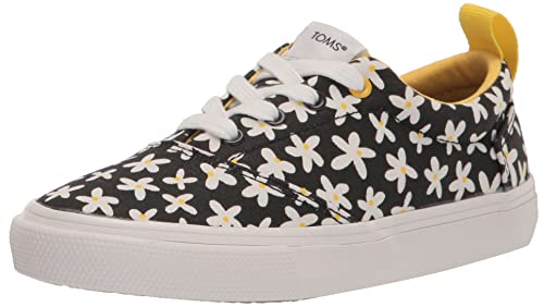 TOMS Alpargata Fenix Lace-Up Sneaker, Schwarze Sonne Gänseblümchen, 31 EU von TOMS