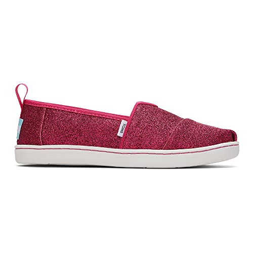 TOMS Alpargata Flacher Slipper, Dunkelrosa Glitzer, 37 EU von TOMS