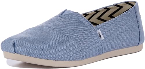 TOMS Damen Alpargata Heritage Canvas Flacher Slipper, cool Blue, 38.5 EU von TOMS