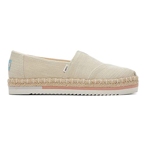 TOMS Damen Alpargata Platform Rope Plattform, Natürlich, 45 EU von TOMS