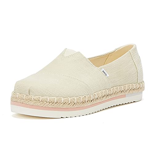 TOMS Damen Alpargata Platform Rope Plattform, Natural Heavy Twill, 42 EU von TOMS