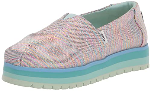 TOMS Alpargata Plattform, BLAU, 32.5 EU von TOMS