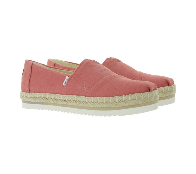 TOMS Alpargata nachhaltige Damen Espadrilles Halb-Schuhe mit Ortholite 30615626 Altrosa von TOMS
