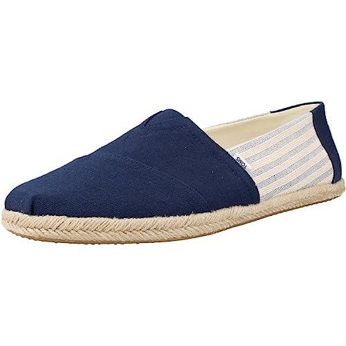 TOMS Herren Alpargata Rope Classic Flacher Slipper, Blue Grey, 40.5 EU von TOMS