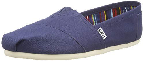 TOMS ALPARGATA Loafer Flat Espadrille Canvas Damen - Marineblau - Gr. 37 EU von TOMS