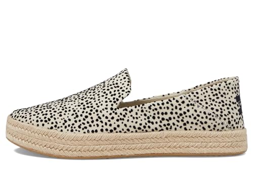 TOMS Carolina Espadrille für Damen, leger, Schwarz, Beflockter Mini-Geparden, 38.5 EU von TOMS