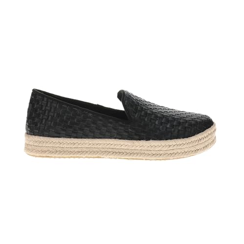 TOMS Carolina Plateau-Espadrille für Damen, Schlupfschuhe, leger, Gelb, Blk Wvn Bsk PU, 41 EU von TOMS