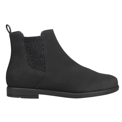TOMS Charlie Round Toe Pull on Booties (Youth) Stiefel, Schwarz, 30 EU von TOMS