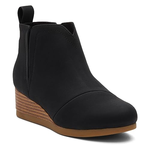 TOMS Clare Stiefel, Black Pu Nubuck Faux Leather, 30.5 EU von TOMS