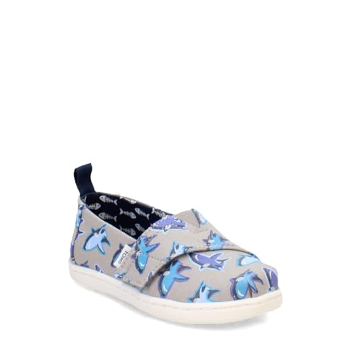 TOMS Classic Alpargata Flacher Slipper, Drizzle Grey Glow in The Dark White Shark, 23 EU TOMS Classic Alpargata Flacher Slipper, Drizzle Grey Glow in The Dark White Shark, 23 EU von TOMS