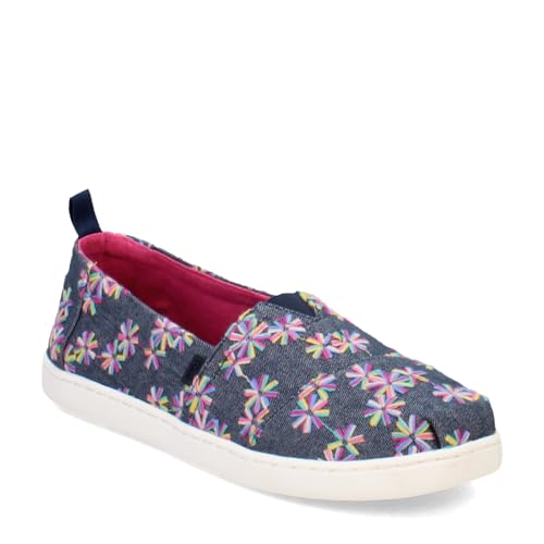 TOMS Classic Alpargata Flacher Slipper, Navy Embroidered Floral, 30.5 EU von TOMS