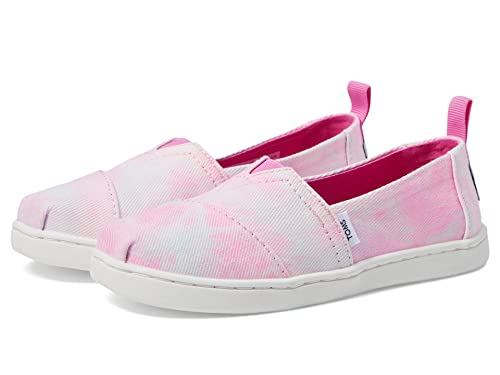 TOMS Classic Alpargata Flacher Slipper, Neon Pink Multi Tie Dye, 30 EU von TOMS