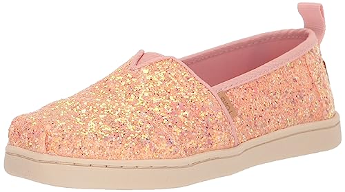 TOMS Mädchen Classic Alpargata Flacher Slipper, Pink Quartz Chunky Glitter, 31.5 EU von TOMS