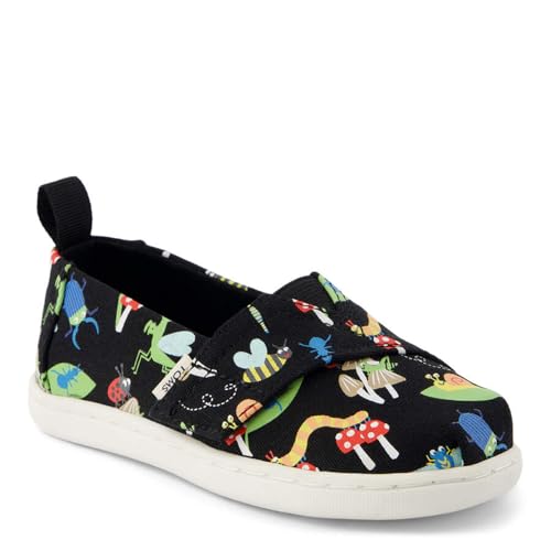 TOMS Classic Alpargata Flacher Slipper, Schwarze im Dunkeln Leuchtende Käfer, 21 EU von TOMS
