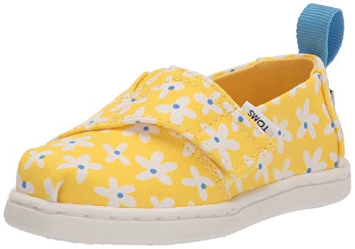 TOMS Mädchen Classic Alpargata Flacher Slipper, Sonnengelbe Sonnengelbe Gänseblümchen, 32.5 EU von TOMS