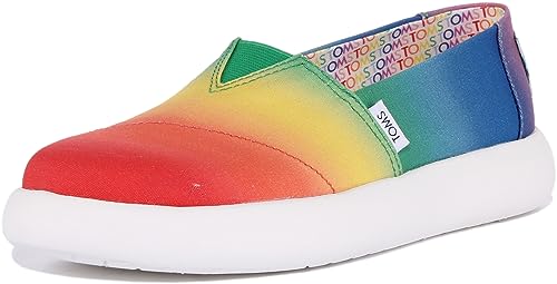 TOMS - Damen Alpargata Mallow Sneaker, Größe: 9.5 B(M) US, Farbe: MUL Rnbow Grad Print Pink, Pink, 41 EU von TOMS