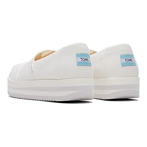 TOMS Damen, Alpargata Midform Espadrille Slip-On, Weiss/opulenter Garten, 37 EU von TOMS