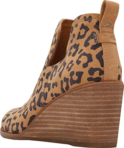 TOMS Damen, Kallie Boot, Doe Leopard bedrucktes Wildleder, 38 EU von TOMS