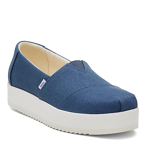 TOMS Damen Alp Midform Flacher Slipper, Majolika-Blau, 42 EU von TOMS