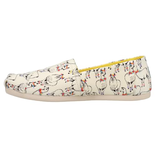 TOMS Damen Alpargata 3.0 Flacher Slipper, Elfenbeinfarbenes Floral-Llamas-Prin, 40 EU von TOMS