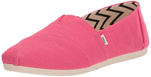 TOMS Damen Alpargata Canvas Slip On Flats Flacher Slipper, Himbeere, 38 EU von TOMS