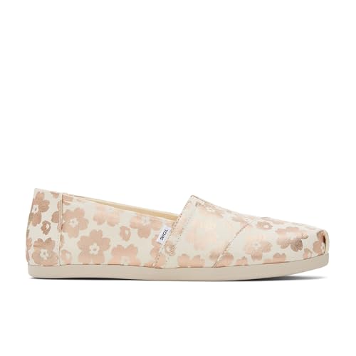 TOMS Damen Alpargata CloudBound Flacher Slipper, Beige Foil Ojai Floral Print, 41 EU von TOMS