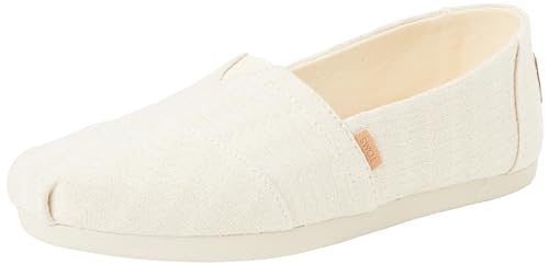 TOMS Damen Alpargata CloudBound Flacher Slipper, Natural Undyed Metallic Linen Stripe, 43.5 EU TOMS Damen Alpargata CloudBound Flacher Slipper, Natural Undyed Metallic Linen Stripe, 43.5 EU von TOMS