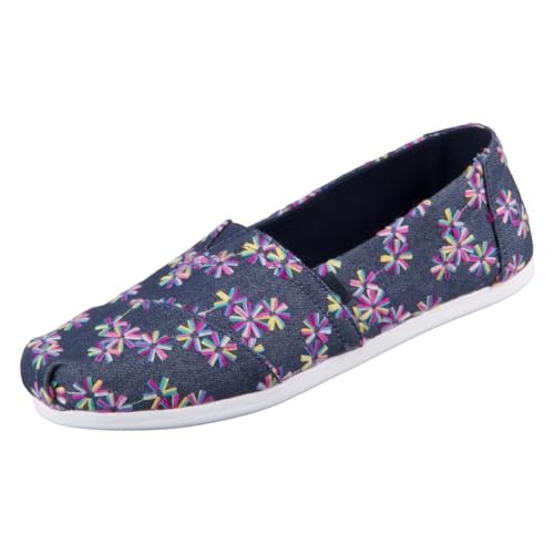 TOMS Damen Alpargata CloudBound Flacher Slipper, Navy Multi Embroidered Floral, 38 EU von TOMS