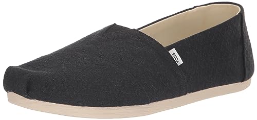 TOMS Damen Alpargata Cloudbound Flacher Slipper, Black Diamonds Refibra gewebt, 37.5 EU von TOMS