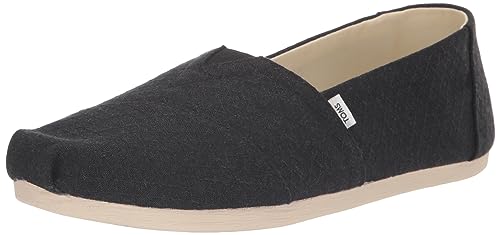 TOMS Damen Alpargata Cloudbound Flacher Slipper, Black Diamonds Refibra Woven, 37.5 EU von TOMS