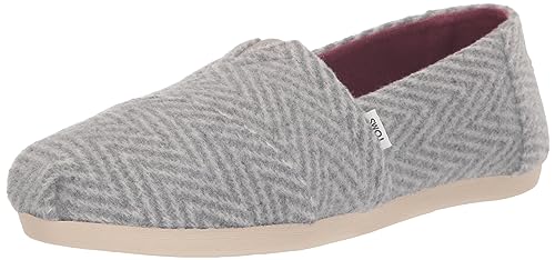 TOMS Damen Alpargata Cloudbound Flacher Slipper, Gebürstetes Fischgrätenmuster, 39 EU von TOMS