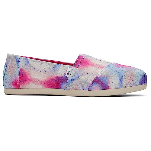 TOMS Damen Alpargata Cloudbound Flacher Slipper, Himmelblauer mehrfarbiger Sonnenaufdruck, 37.5 EU von TOMS