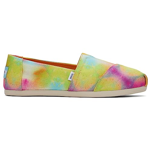 TOMS Damen Alpargata Cloudbound Flacher Slipper, Mango Multi Botanical Sunprint, 36.5 EU von TOMS