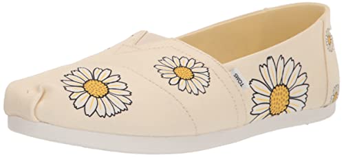 TOMS Damen Alpargata Cloudbound Flacher Slipper, Natürliche Gänseblümchen, 42 EU von TOMS