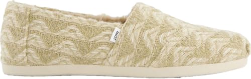 TOMS Damen Alpargata Cloudbound Loafer Flat, Natürliches, vielseitiges gewebtes Kunstfell, 37.5 EU von TOMS