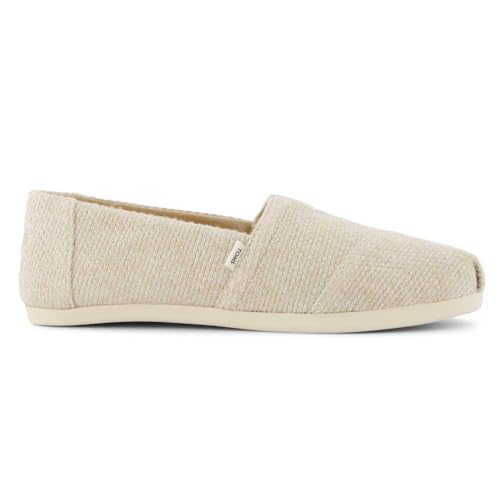 TOMS Damen Alpargata Cloudbound Flacher Slipper, Oatmeal Sparkle Knit, 37.5 EU von TOMS