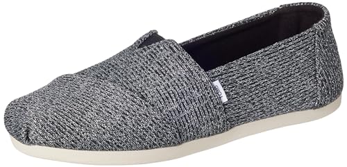 TOMS Damen Alpargata Cloudbound Flacher Slipper, Schmiedeeisen, glitzernd gestrickt, 38 EU von TOMS