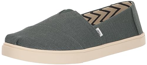 TOMS Damen Alpargata Cupsole Sneaker, Stormy Green Heritage Leinwand, 36.5 EU von TOMS