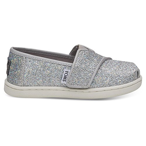 TOMS TINY ALPARGATA Espadrille Kunststoff Mädchen,SILBERFARBEN,22EU von TOMS